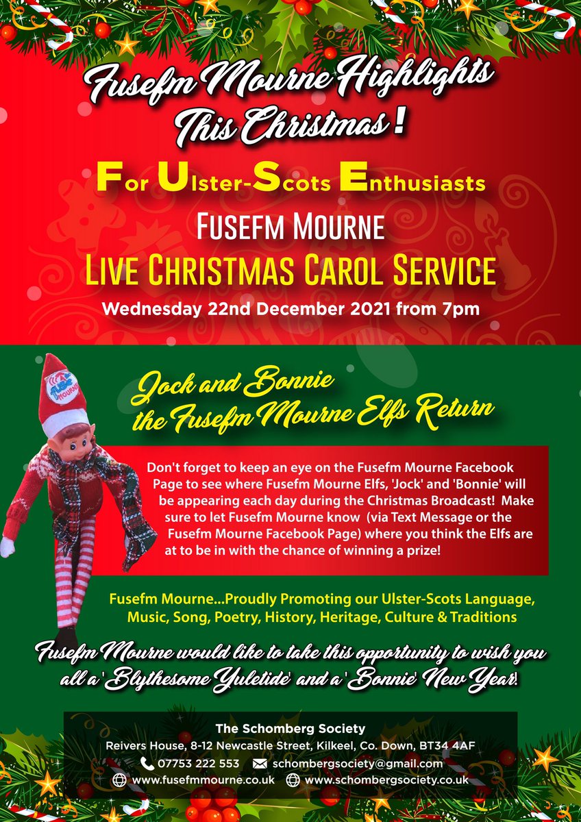 Check out the FULL RADIO SCHEDULE for our two week Christmas Broadcast starting this THURSDAY 9TH DECEMBER! 

We are all very excited to be returning to the airwaves with our super team of presenters, including some new voices you will be hearing for the first time! 

#Fusefm