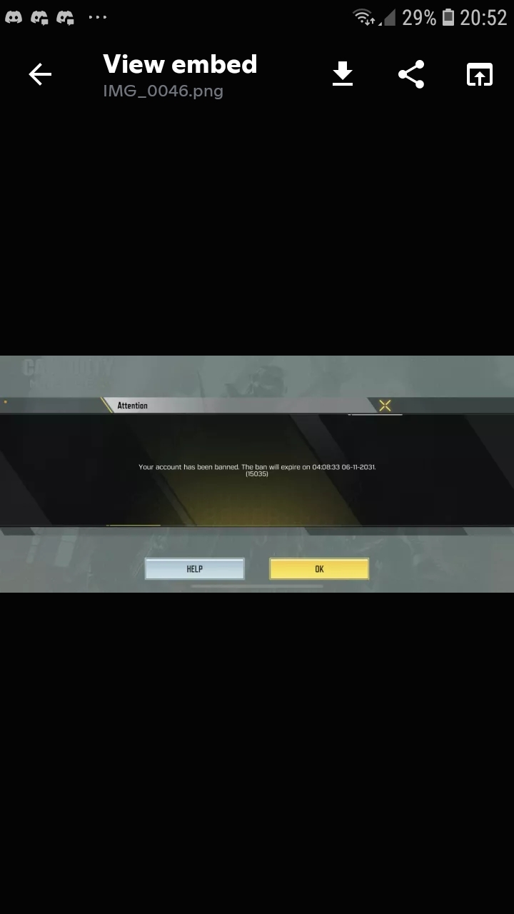 Swiftcodm on Twitter "My cod account just got banned for 10 years help