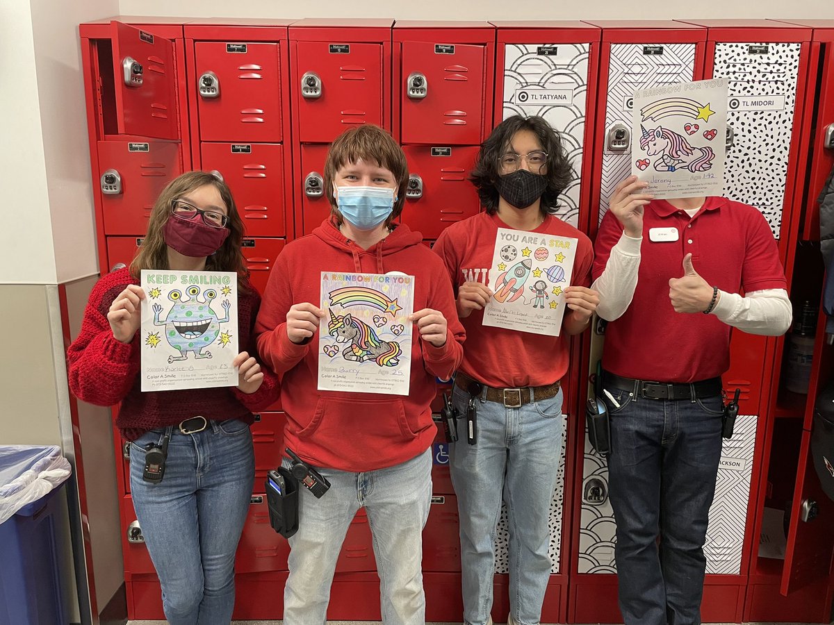 Ryan_AtTarget's tweet image. The 3405 team is spreading JOY across the country. Our drawings for Color-A-Smile were sent out today! #r100cares