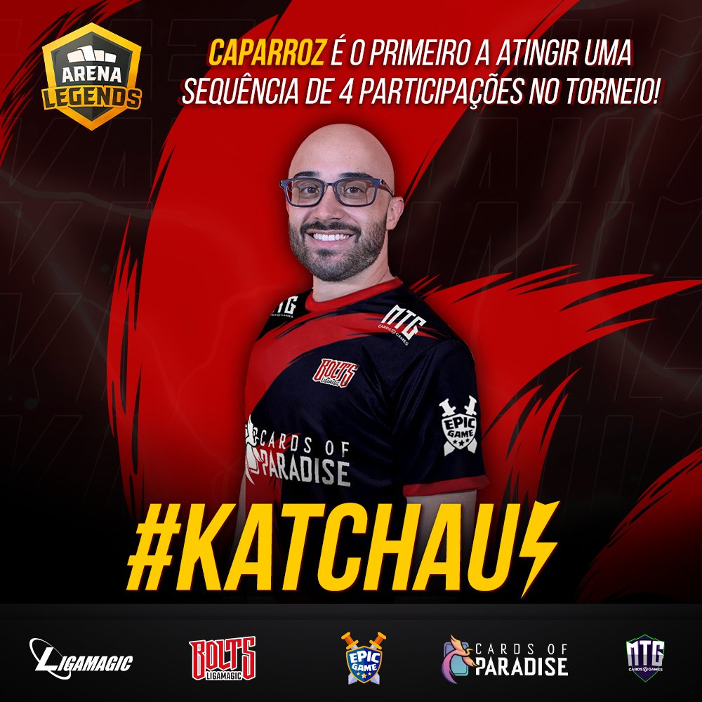 ligamagicbr's tweet photo. Ninguém consegue tirar o @lucaparroz_ do @ArenaLegendsBR! Logo mais ele disputa pela quarta vez seguida!
Façam suas apostas (a favor, é claro) e bora torcer por esse Bolts! #Katchau ⚡⚡⚡
#MTGArena #eSports https://t.co/zg9v3jeg5Z