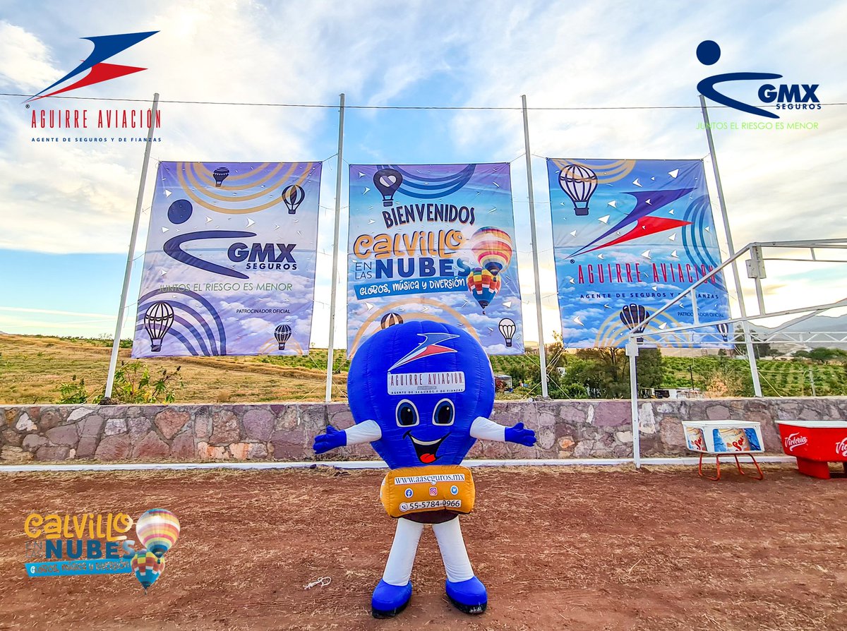 AguirreAviacion's tweet photo. Agradecidos y muy contentos de haber sido parte de #CalvilloEnLasNubes 2021 como patrocinadores, un evento de globos aerostáticos en Calvillo por primera vez en su historia.
Muchas gracias a todos por acompañarnos y juntos ser parte de algo increíble.
#Aguascalientes https://t.co/Lel0VnsTfB