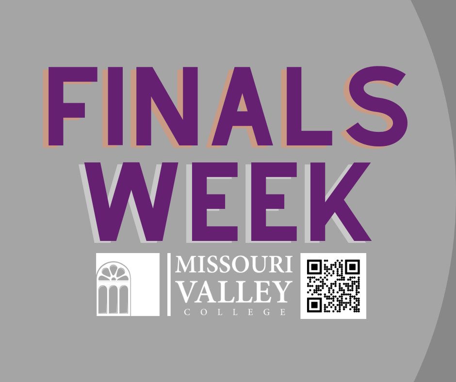 Scan the code to find out when your scheduled final is or hit the link moval.edu/academics/fina…