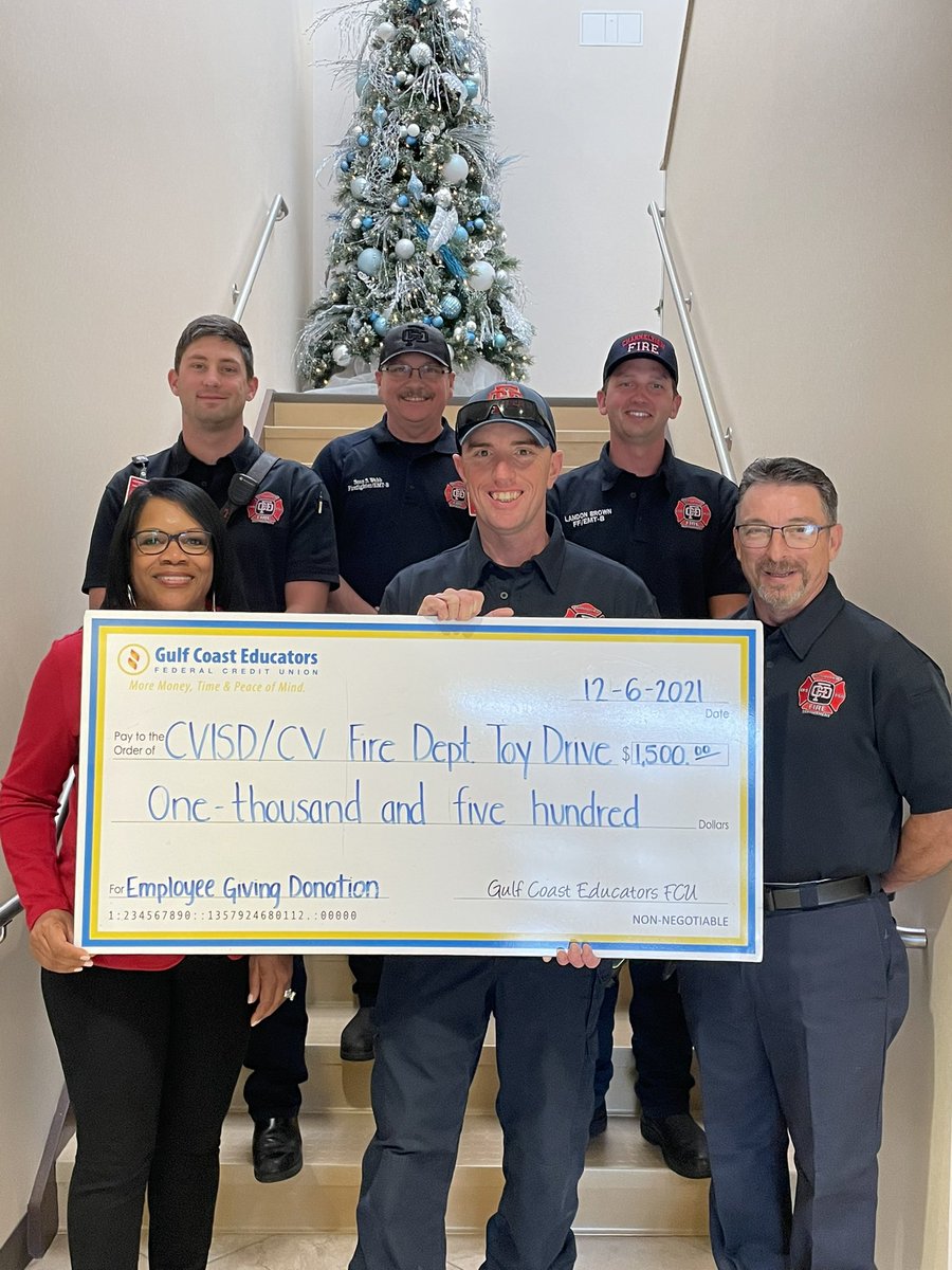 Channelview ISD Education Foundation (@cvisdedfd) on Twitter photo Our great partners at <a href="/GCEFCU/">Gulf Coast Educators Federal Credit Union</a> helping to ensure every child has a Christmas through the annual Channelview Fire Department toy drive for our community. Our great partners at <a href="/GCEFCU/">Gulf Coast Educators Federal Credit Union</a> helping to ensure every child has a Christmas through the annual Channelview Fire Department toy drive for our community.