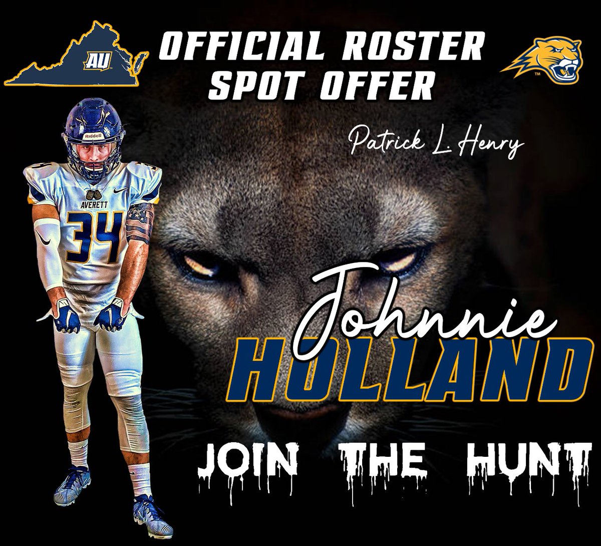 WyattHolland16's tweet photo. Thank you @AverettFootball @coachphenry and @CoachKB_7 for the great visit! I am blessed to announce my first college offer! All glory to God! @Football_Midway https://t.co/qwlKahh15z