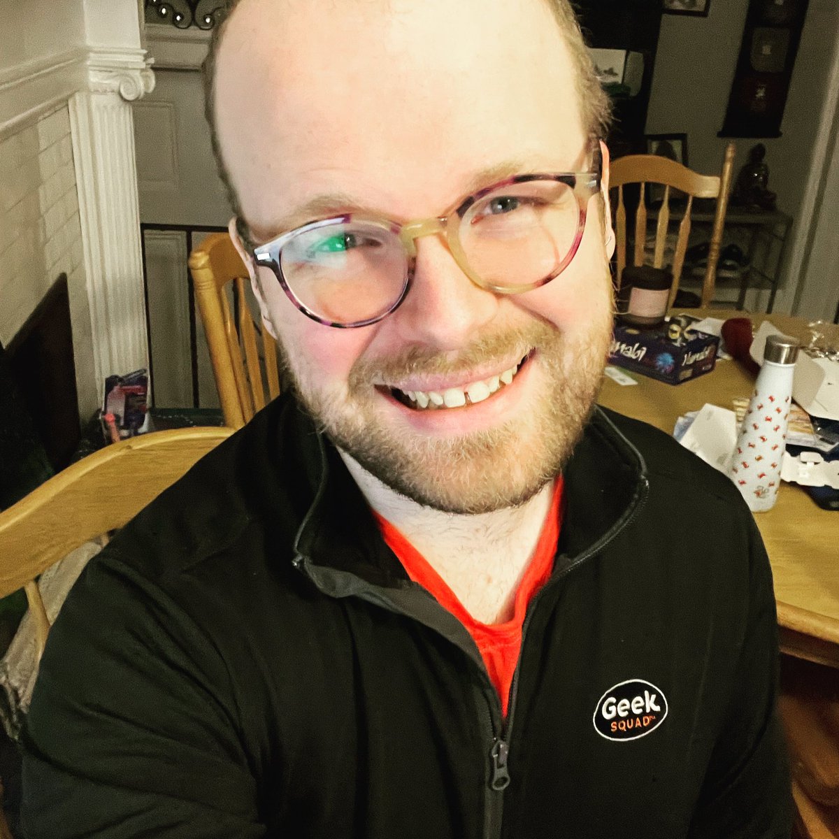 Jeddwith2Ds's tweet photo. No big deal just facilitating trainings all week. Trainings that I (along with a talented team) designed. The trainer is out so I’ve been drafted let’s goooo #BestBuy #ClimbThatLadder https://t.co/9OWNqRShWV