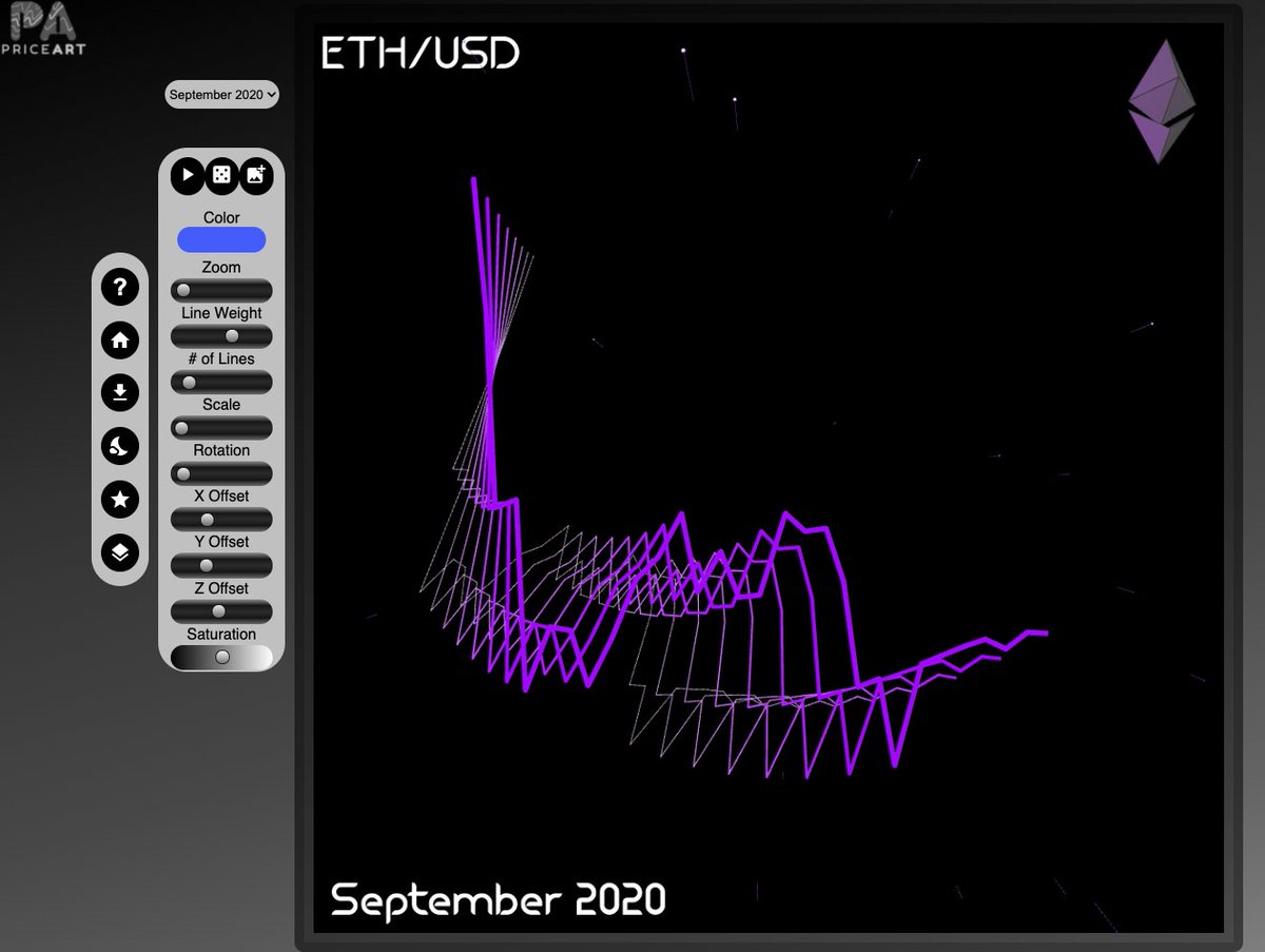 cryptoPriceArt's tweet photo. #NFT #ETH #priceaction Here is another sneak peek of the website you would be buying that includes a totally customizeable NFT with built-in animation and download capabilities. https://t.co/WUoApF2vnM