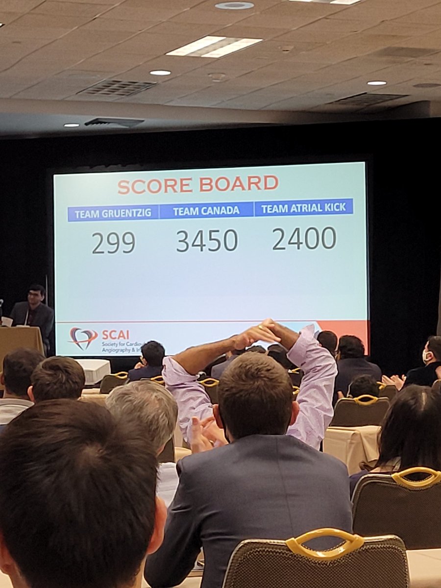 SabaAssar's tweet photo. Intense game of Interventional Jeopardy lead by @drmortkern  at #SCAIFellows  course @SCAI https://t.co/iCdUxhg7iQ
