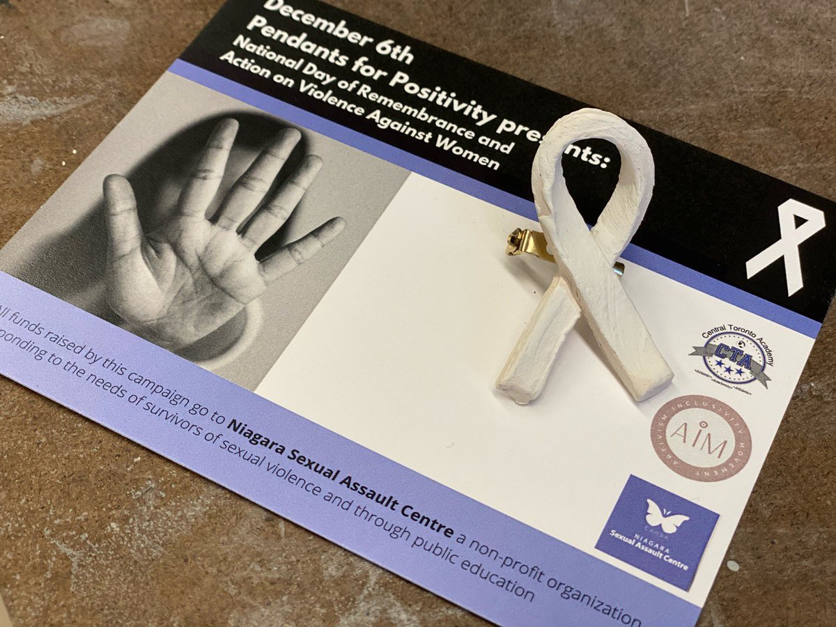 Studio Crew @6IXAcademy + AIM (ARTivism Inclusivity Movement) collaborating for #WhiteRibbonDay

L♥️VE seeing the efforts + talents of these students come together to raise funding <a href="/NIAGARA_SAC/">Niagara Sexual Assault Centre</a> + awareness to take action to end violence against women✨
PSA video/display <a href="/KFDSouza/">Kevin D'Souza</a>