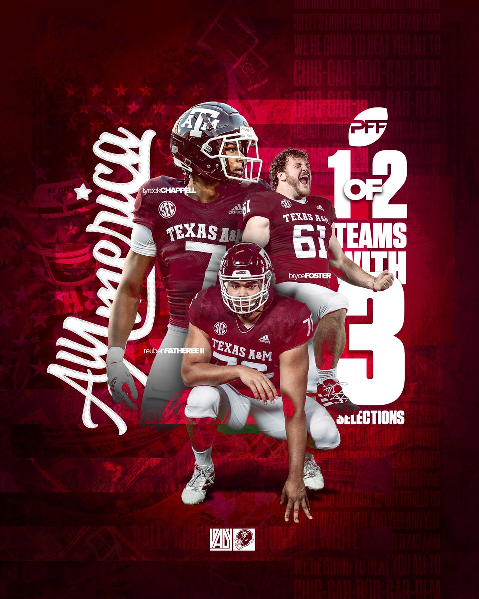 Texas A&M Football (@aggiefootball) on Twitter photo πππ ππ§ππ¨ππ’ππ£ πΌπ‘π‘-πΌπ’ππ§ππππ£π¨ πΊπΈ
π <a href="/chappell_tyreek/">2 dos</a>
π <a href="/BryceFoster5/">Bryce Foster</a>
π <a href="/deuce_fatheree/">Reuben Fatheree II</a>
#GigEm πππ ππ§ππ¨ππ’ππ£ πΌπ‘π‘-πΌπ’ππ§ππππ£π¨ πΊπΈ
π <a href="/chappell_tyreek/">2 dos</a>
π <a href="/BryceFoster5/">Bryce Foster</a>
π <a href="/deuce_fatheree/">Reuben Fatheree II</a>
#GigEm