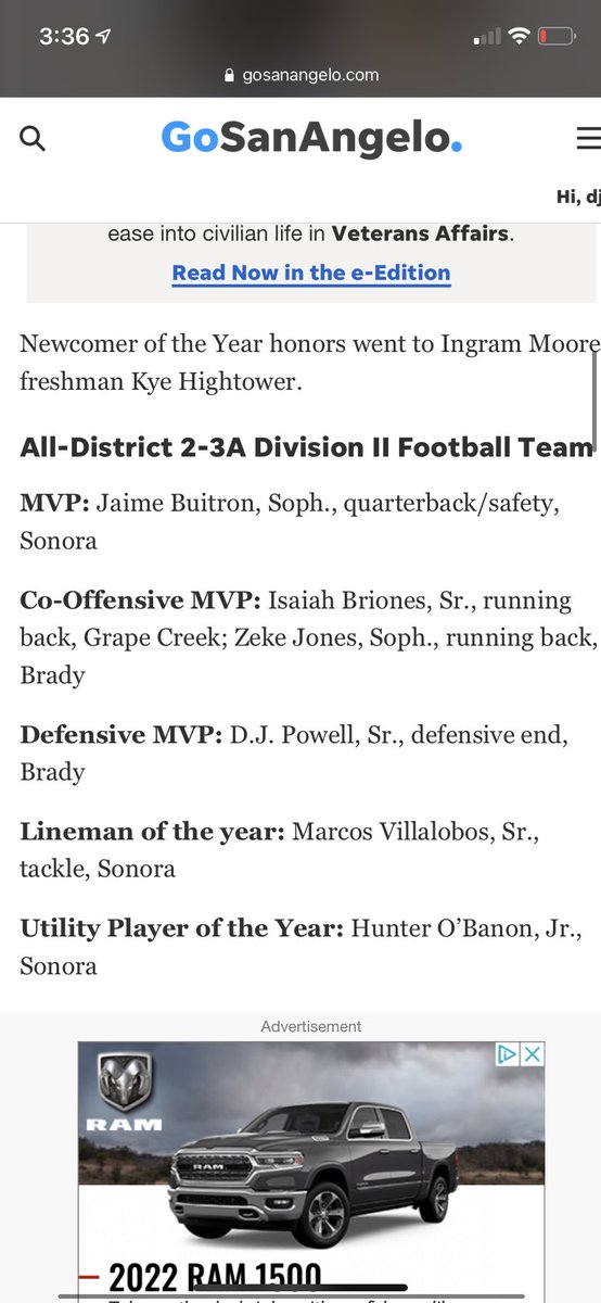 DJPowell60's tweet photo. Honored to be named the districts defensive mvp! https://t.co/EMOEipsM4i