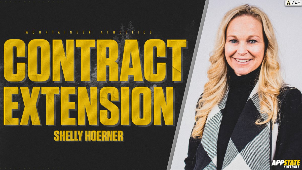 AppStateSB's tweet photo. Congratulations to our head coach Shelly Hoerner on the contract extension! We are so thankful for everything you do for App State softball 👏

📰 >> https://t.co/hMPbyBZDPz https://t.co/eO0r9vwiS2