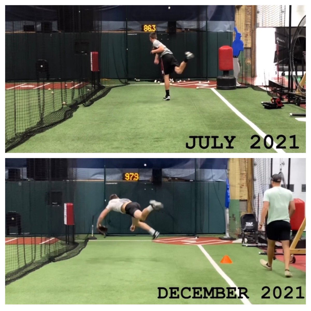 FullReps_Swanny's tweet photo. 2023 RHP Maddex LaBuda 👀

86.3mph ➡️ 97.9mph 🔥
+11.6 mph in 5 months 🔥

❌ Chase Velocity

✅ Chase development - explore movements, learn everyday, train ugly, accept nonlinearities over time

#velocity #gains #real #development #real #results  #fullreps #baseball https://t.co/gkcWiW35Uc