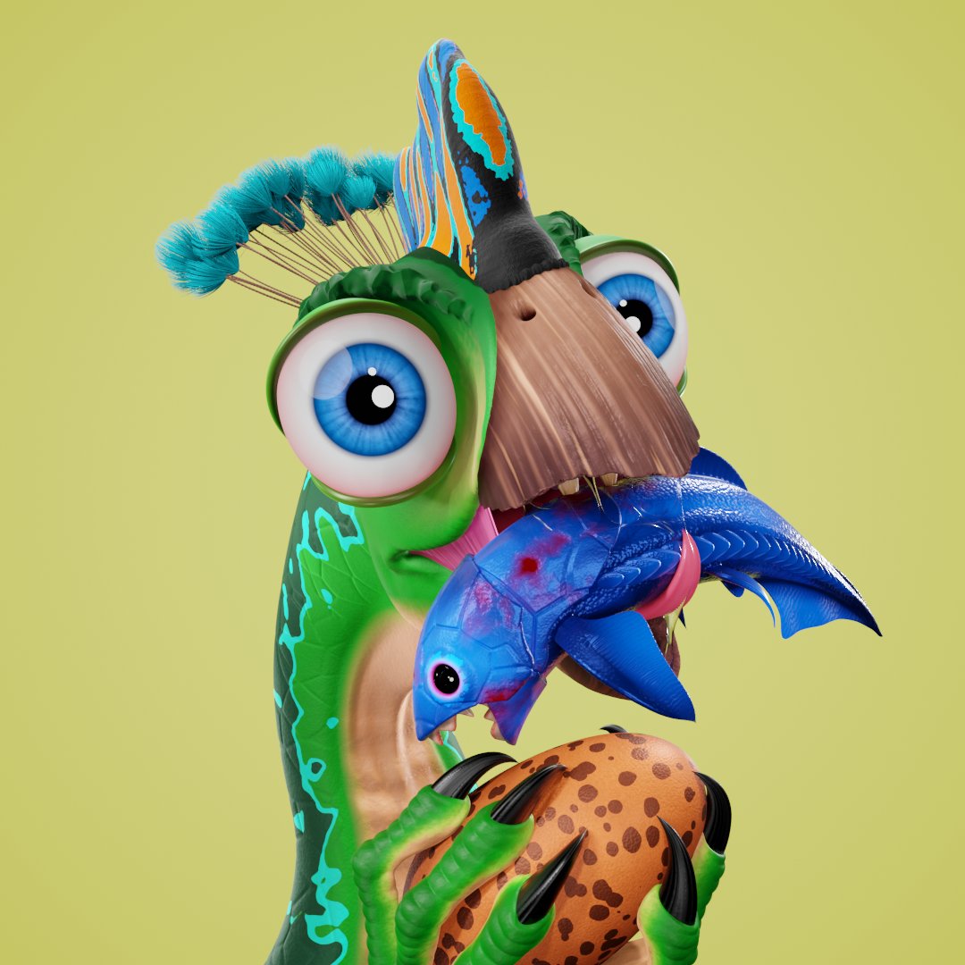 Oviraptor #74 is excited about all the new trading possibilities in this new digital environment.🐟 Discover your unique oviraptor and join the league.🐣🦖 #NFTs #NFTCommunity #nftcollectors #nftart #NFTcollection #NFTcollectible  opensea.io/assets/0x495f9…