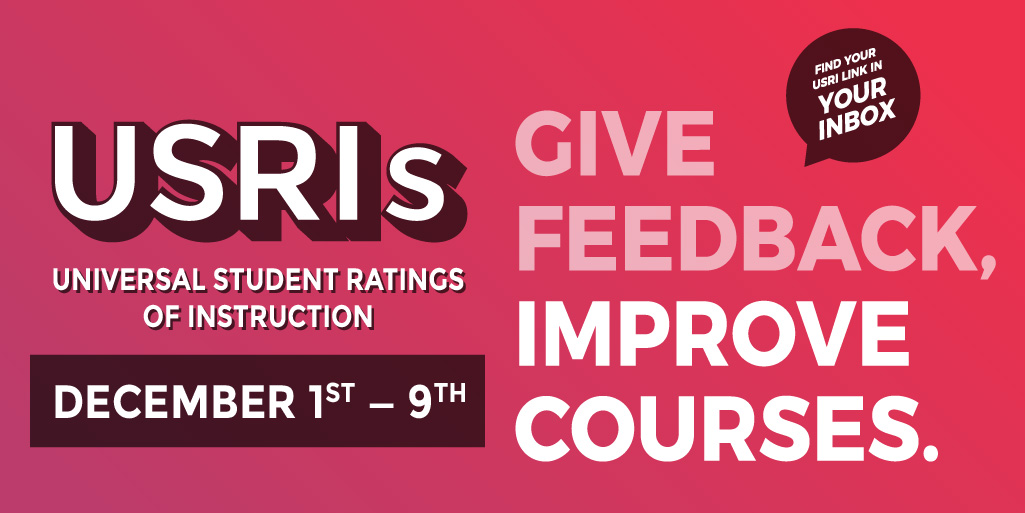 UAlbertaIST's tweet photo. We’d like to hear from you: USRI student ratings are open! Submit your feedback now at  https://t.co/ZYxZ948bJT #UAlberta https://t.co/GtAmypBuB2