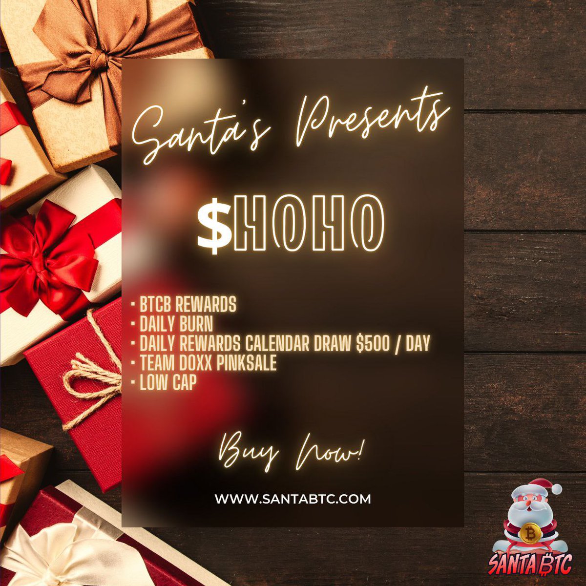 santa_btc's tweet photo. @WatcherGuru $HOHO for Christmas https://t.co/8yTIBRpYKb