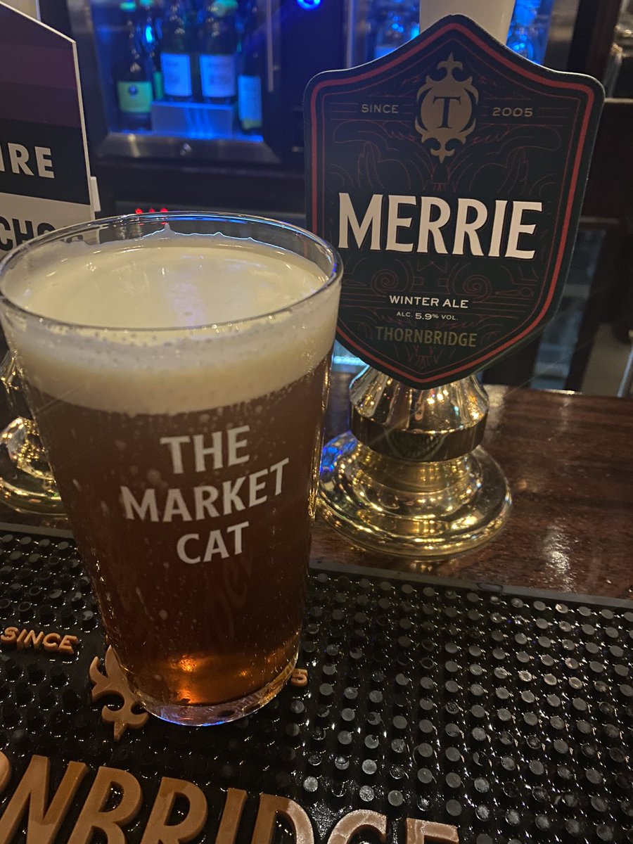 Dan_Maycock96's tweet photo. @MarketCatYork drinking @thornbridge Merrie! So much ginger in the taste! #GetInMyFace https://t.co/HkbOBseLkX