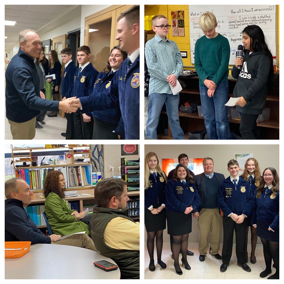 Thank you <a href="/SenBobPeterson/">Sen. Bob Peterson</a> for visiting our schools today along with local leaders. We appreciated our leaders taking the time to talk with students and seeing seeing them in action! <a href="/WCS_K12/">WCS</a> <a href="/WMSCane/">WMSCane</a> <a href="/WHSCane/">Wilmington HS</a> <a href="/taylorstuckert/">Taylor Stuckert</a> <a href="/wilmingtonffa_/">Wilmington FFA</a>