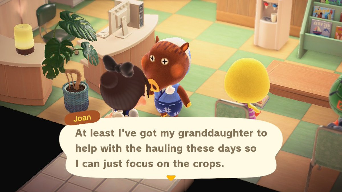SweepingRose's tweet photo. @animalcrossing I had an interesting visitor at my hospital today!! https://t.co/ShbunkG6Nz