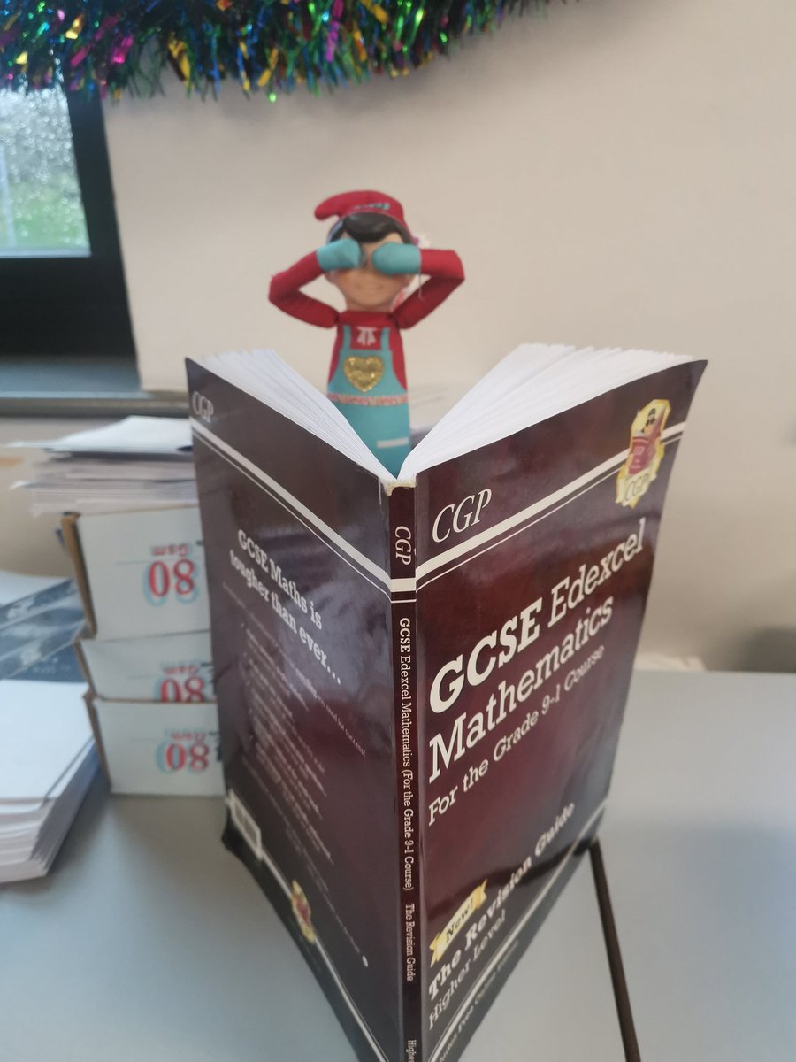 Day 3 and 4 of Elvis causing mischief in the maths department. On Friday, Elvis got a green belt in his numeracy ninjas and today he has been revising GCSE content! 🎄🥋📖 <a href="/AldersleyHighSc/">AldersleyHighSchool</a>