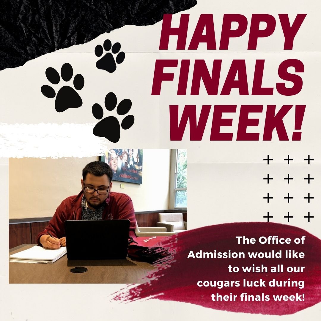 Wishing all our cougars good luck! You got this 🐾. Go cougars!