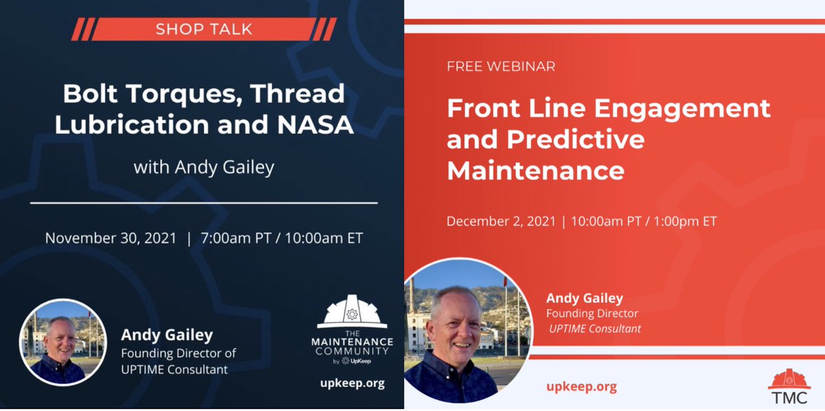 Was great last week to guest twice with <a href="/OnUpKeep/">UpKeep</a> and The Maintenance Community.. if you want to hear more sign up to TMC via UpKeep 😃👏🙌