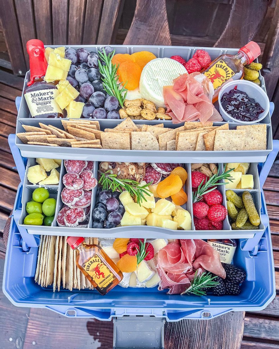 Columbus Craft Meats on X: How clever is this? Charcuterie in a tackle box!  Proof that charcuterie can go ANYWHERE. What kind of creative containers  have you used to take charcuterie on