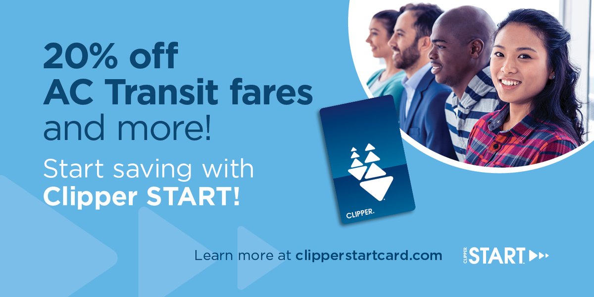 rideact's tweet image. Clipper START offers 20% discounts on AC Transit fares for eligible applicants! Learn about eligibility requirements and how to apply here: ow.ly/ssvT50EOVAt  

@BayAreaClipper @MTCBATA #ClipperSTART