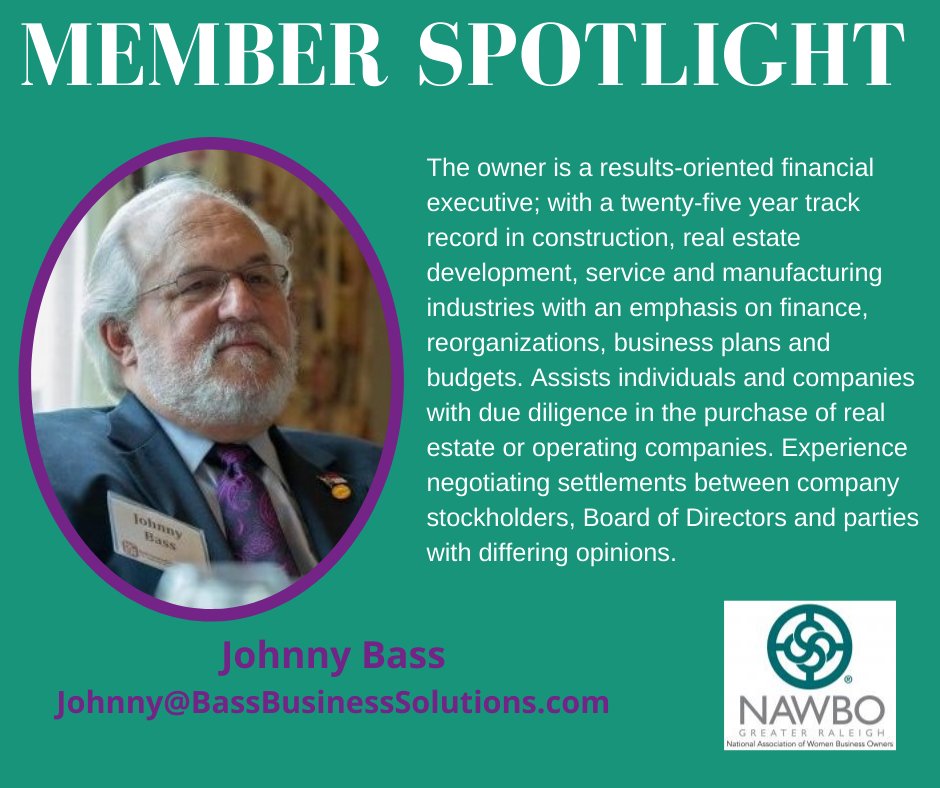 NAWBO_GR's tweet photo. |Monday Member Spotlight|

NAWBO-GR is made up of amazing business owners. We are thrilled to have each and everyone of our members and wanted to take a moment to spotlight Johnny Bass with Bass Business Solutions, one of our NAWBROs.

#WeRiseTogether #NAWBOGR #NAWBO https://t.co/TVahJSS1gD