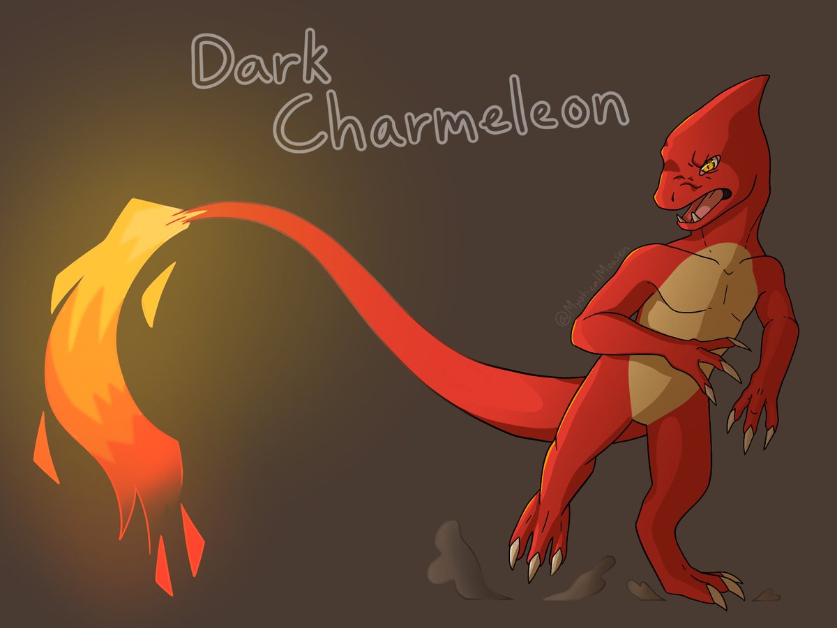 MysticalMoosen's tweet photo. Fire lizard https://t.co/PsCxlzNxmr