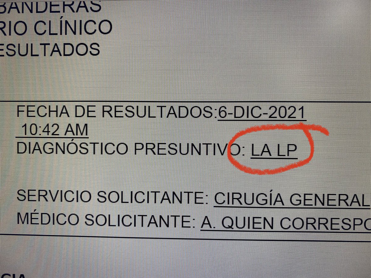 FcoAyusoMC's tweet photo. Nuevo diagnóstico en el CIE 10.
#LaLP 😅😅 https://t.co/cRNlGVo0jZ