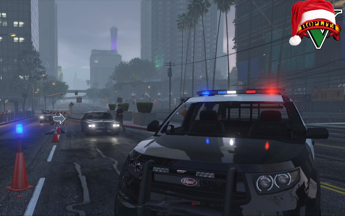 T5twitch's tweet photo. Se acercan las cenas de #Navidad2021  y en la #LSPD #Policia  hacemos #controles por su #seguridad en @HoplitaRP #gtavmods #gtavrolplay #RP #español https://t.co/rfrq2d4aJt