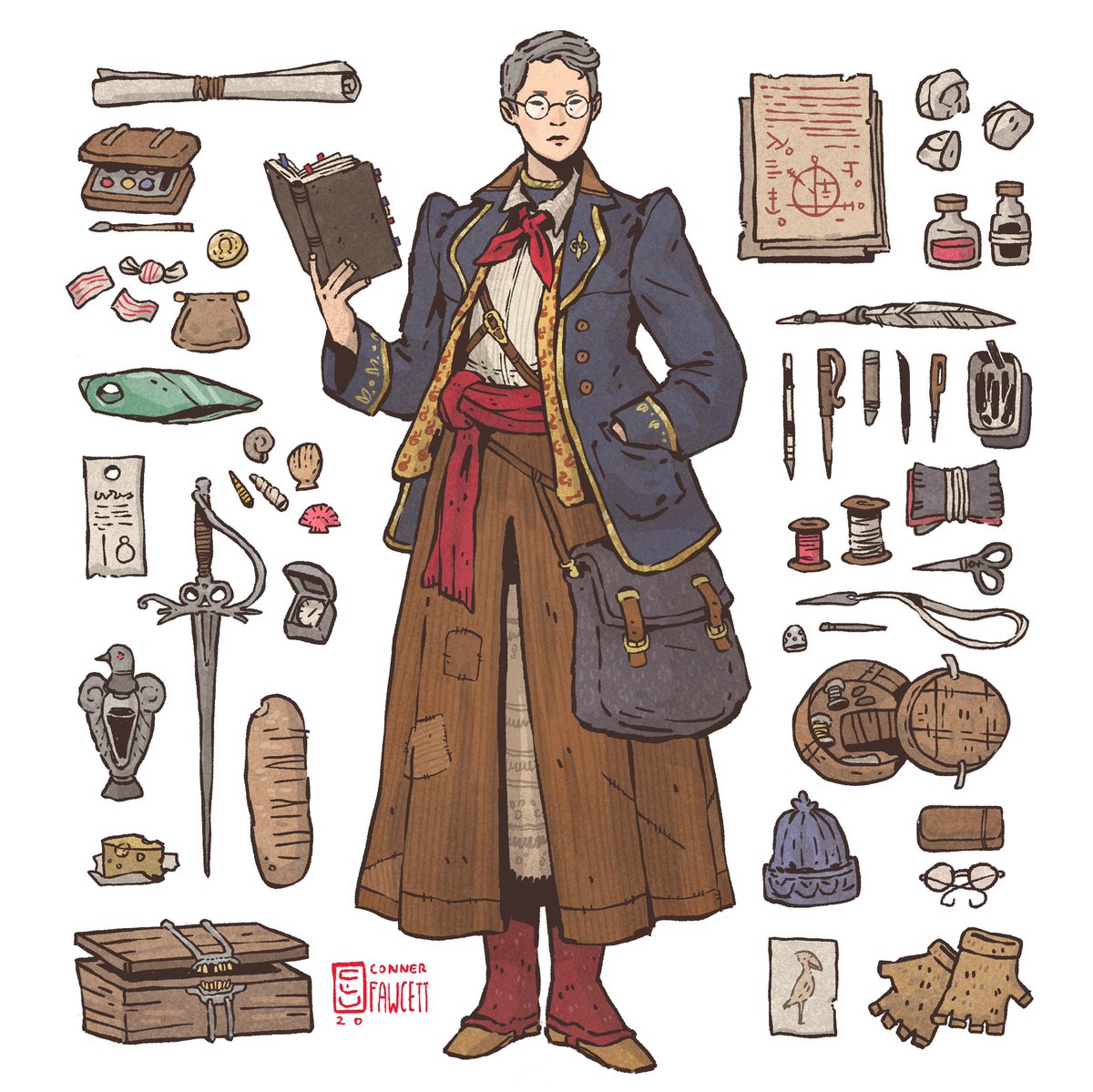 thebadbucket's tweet image. a few older commissioned characters. costuming is fun