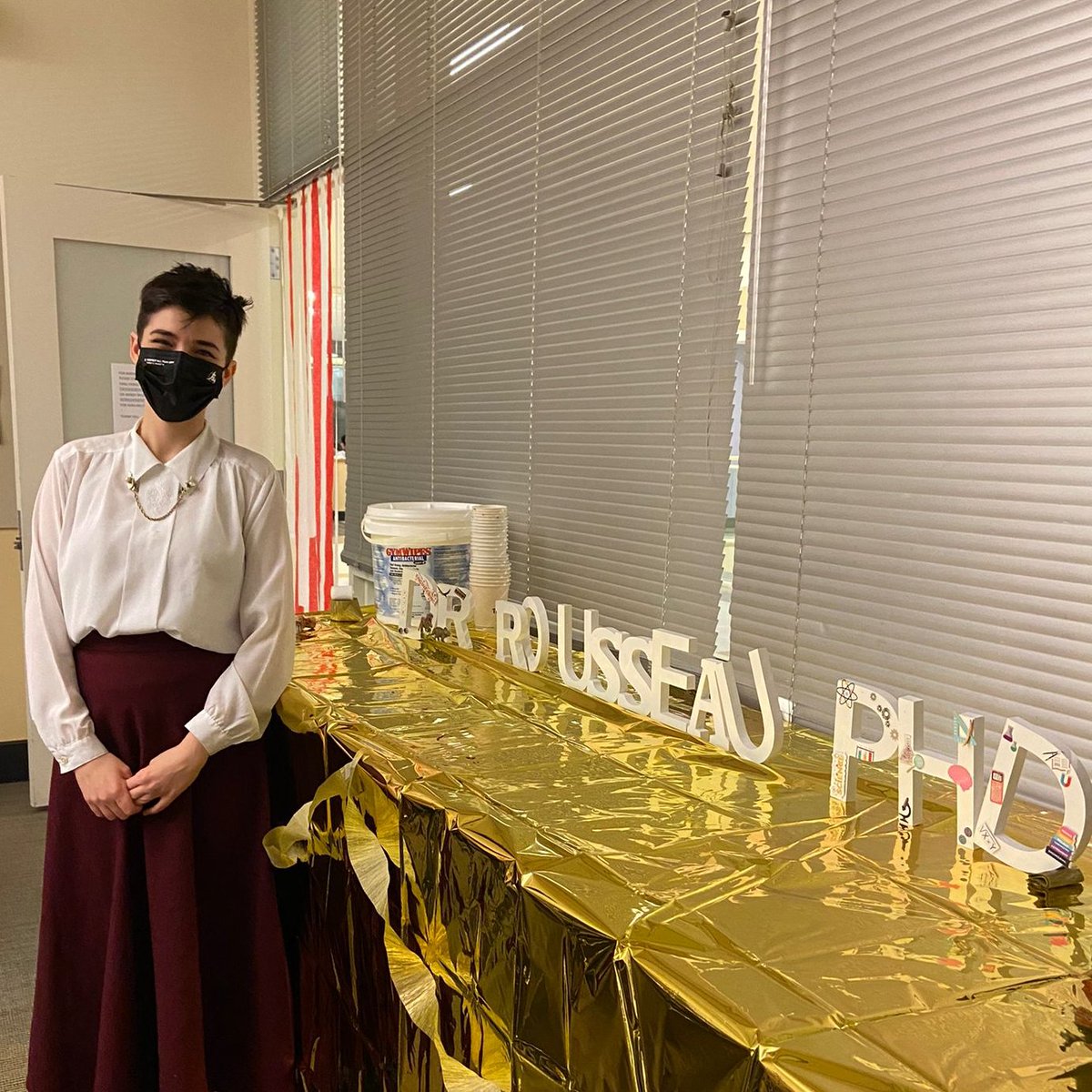 EB_Rousseau's tweet photo. Successfully defended my thesis work! Thank you to everyone for your help, love, and support!! Good luck to everyone on the path, you got this!!! #phdchat https://t.co/DDSseoOglG