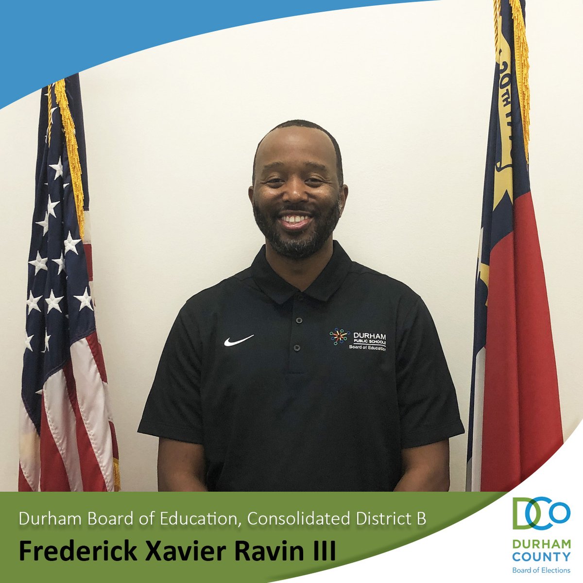 dcovotes's tweet photo. December 6, 2021 - Frederick Xavier Ravin III filed for Durham Board of Education, Consolidated District B https://t.co/q5rgJrf074
