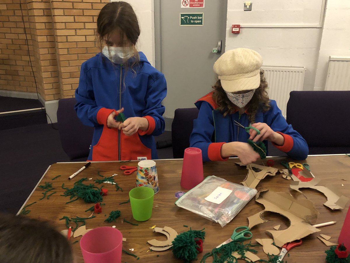 1stDidsbury's tweet photo. Lots of concentration and very nimble fingers were required for our festive craft tonight, but we think our finished Brussel sprout pom poms look fab! 

@Girlguiding @Girlguiding_NWE https://t.co/Bl1JSzohuA