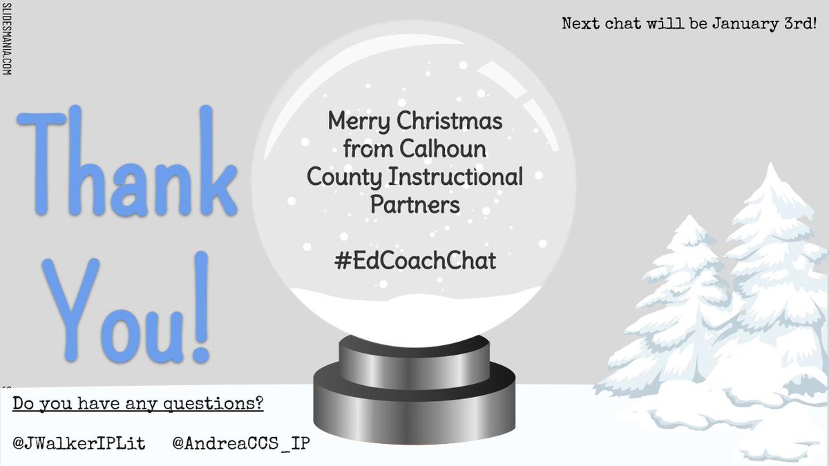 iPartnersCCS's tweet photo. #EdCoachChat Merry Christmas!!  See you on January 3, 2022!! https://t.co/drhr72QUPe