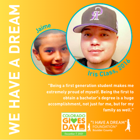 Jaime graduated from Colorado State University in 2020 with a degree in Construction Management. This December 7th, Colorado Gives Day, you can support students like Jaime by scheduling your gift today: bit.ly/3GgZPcc