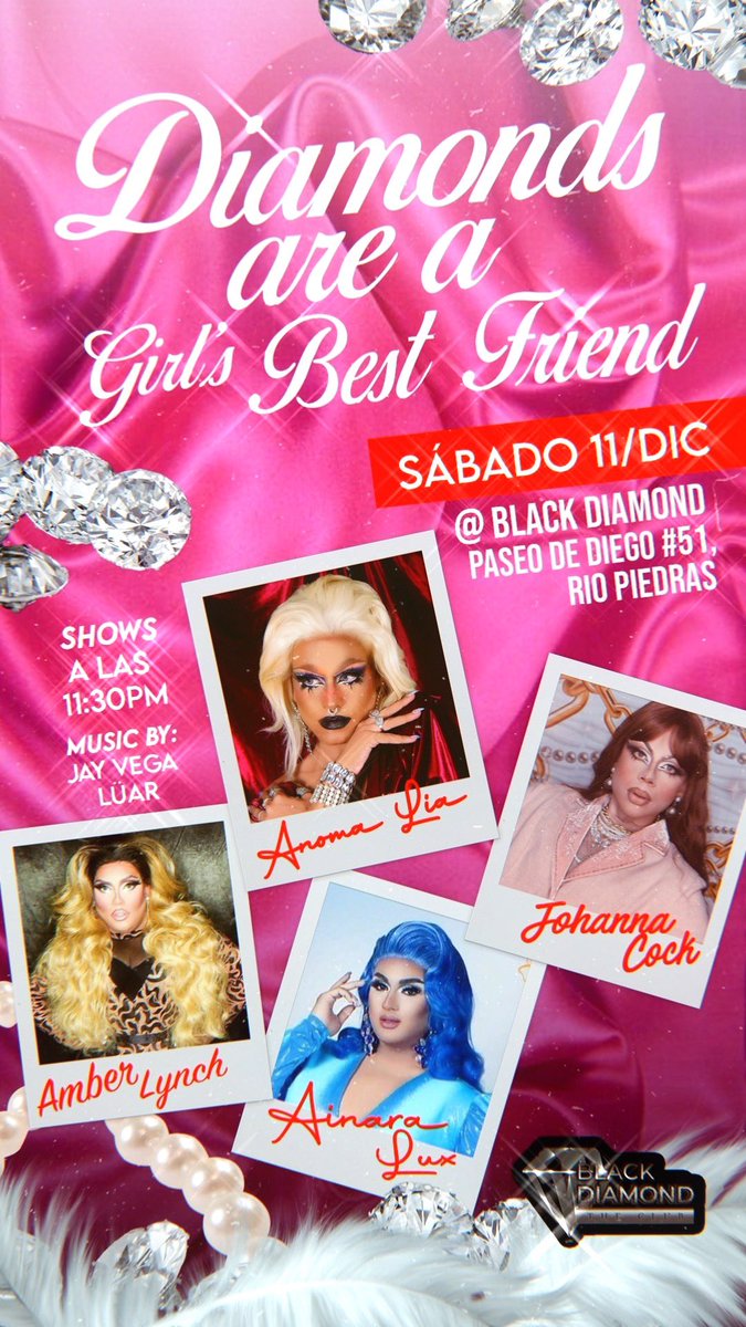 Blanco_bob's tweet photo. ✨próximos showsitos✨
✨Jueves 9/dic @PaCasaPR (calle Loiza)
Con @luminadobler @sevenisthename
✨Sábado 11/dic @ Black Diamond (Río Piedras)
Con @iknowjohanna , Ainara Lux y Amber Lynch
#drag #dragshows #dragPR https://t.co/zl8ZSWR29y