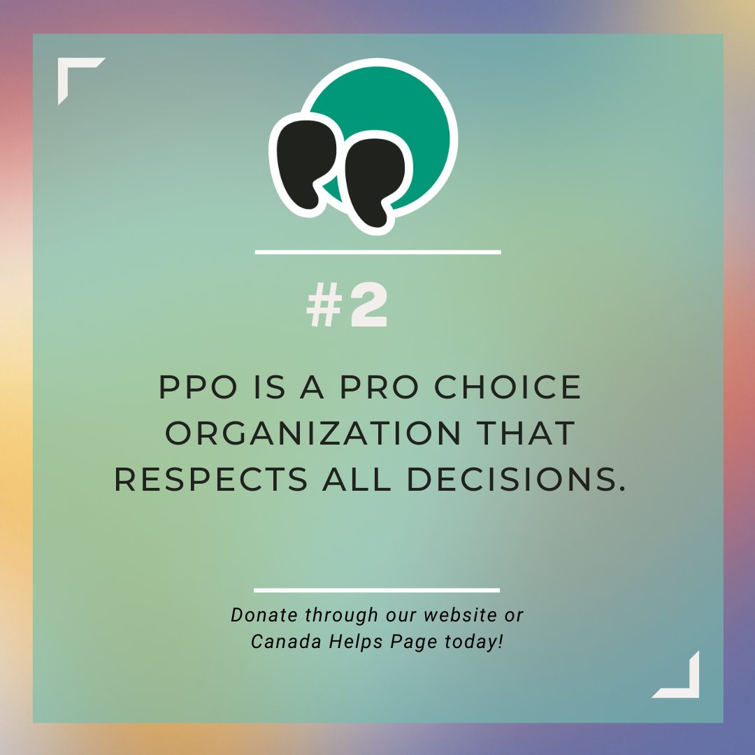 PPOttawa's tweet photo. There's not just one choice, PPO is a pro choice organization that will respect your decisions! Come to see our work today and support us by donating through our Canada Helps page or website. https://t.co/BfWa3pIktb https://t.co/4juk2aU4eH