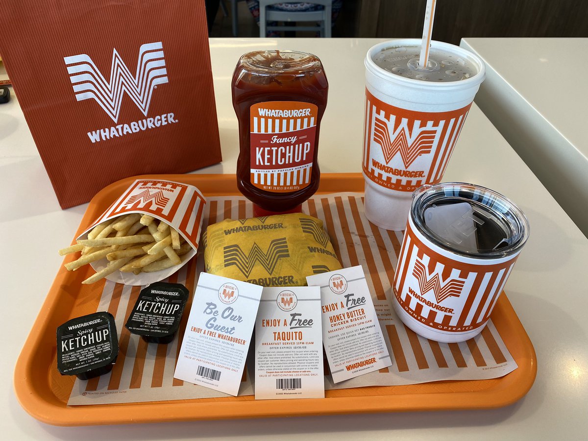 kc_mavericks's tweet photo. We are so thrilled to have @Whataburger in our community that we are giving away this Whataburger prize pack!

Includes a bottle of fancy ketchup, Yeti Rambler Lowball, and six coupons!

Must:
-Like
-Retweet
-Follow us and @Whataburger 
-Comment your favorite menu item

Good Luck https://t.co/bjYykKJ126