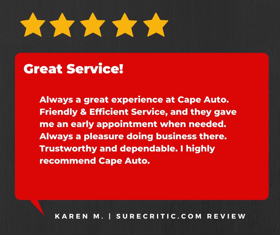 CapeAutoCenters's tweet photo. >> Read more of our *real* customer reviews >>> https://t.co/u3D9jhb8k3 https://t.co/Ki4SZzHA7p