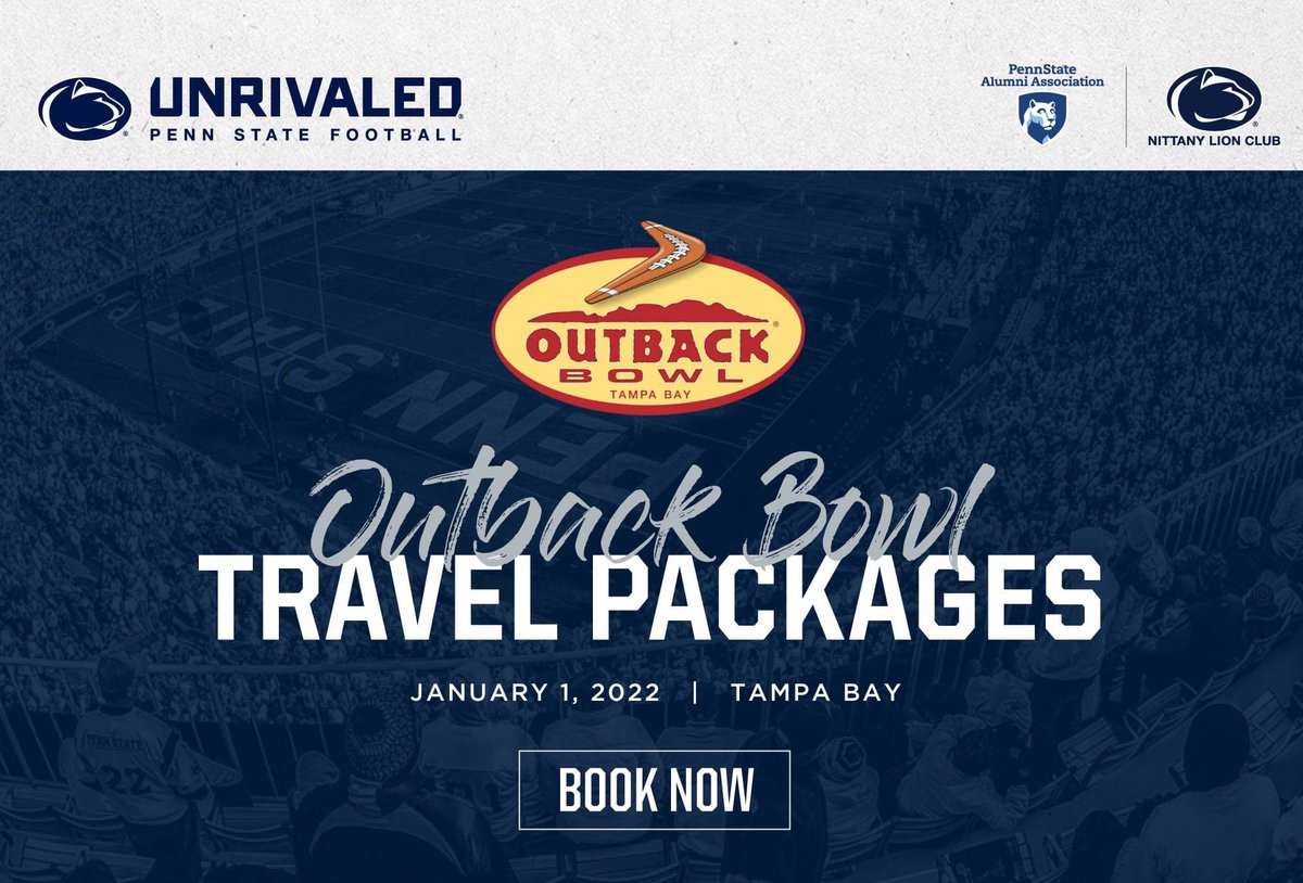 psustudentnlc's tweet photo. Cheer on your team as part of the official tour with the Nittany Lion Club and Penn State Alumni Association. Click below for Official Bowl Travel Package.

🔗 https://t.co/k2jjViEL5d https://t.co/sUc72eXOeg