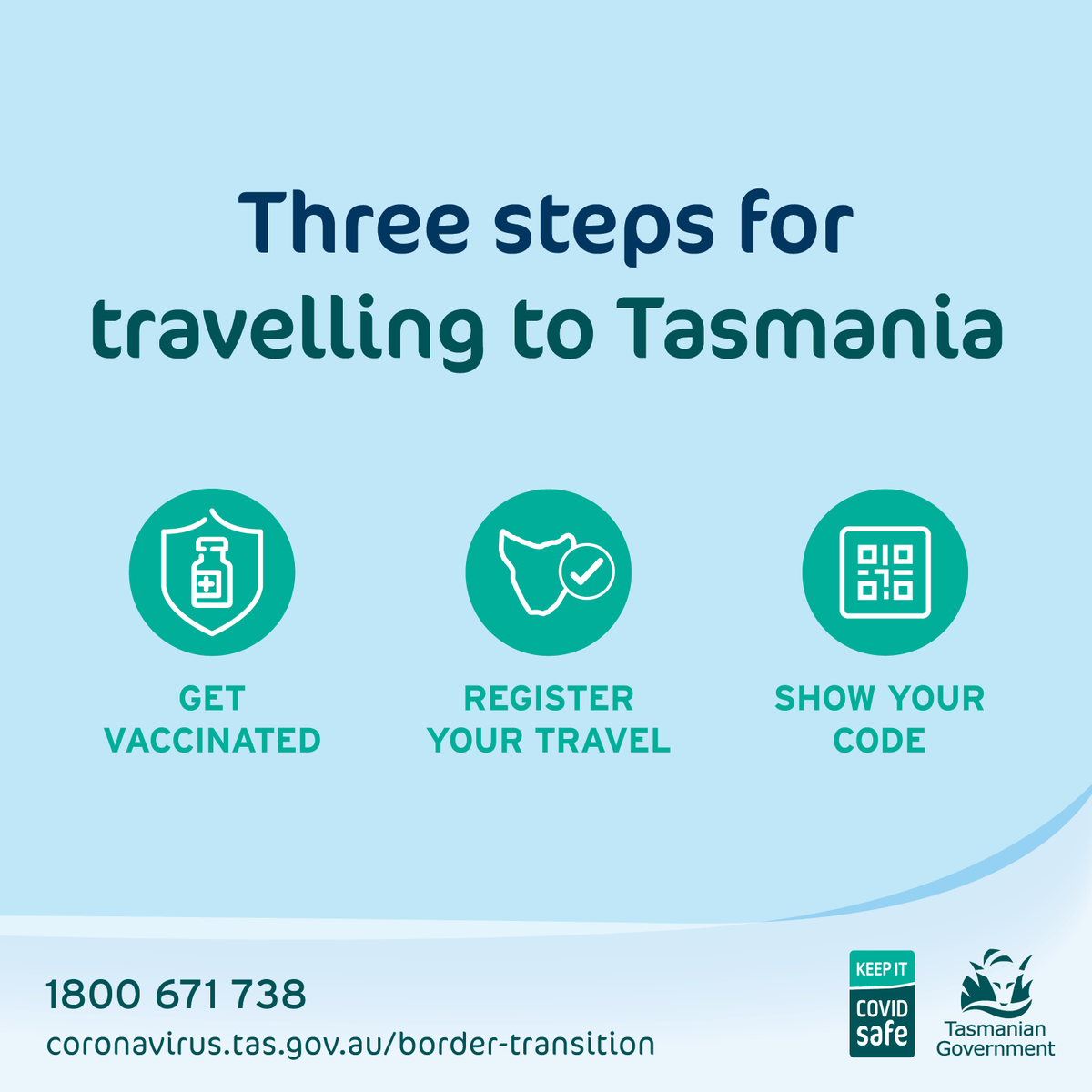 Are you planning on travelling to Tasmania from 15 December?

For more information about travelling to Tasmania, please visit: 
coronavirus.tas.gov.au/border-transit…
