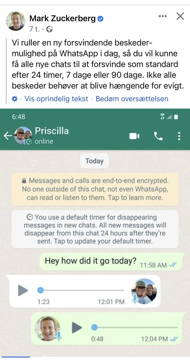 …perfekt mulighed for soc dem at skifte til Whats App #dkpol
