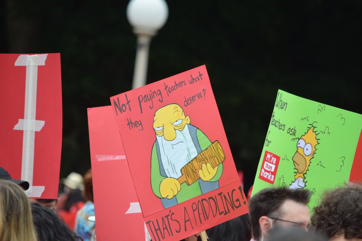 This has got to be the most organised, impressive and professional protest I’ve seen. Of course, it’s organised by teachers. <a href="/nswteachers/">NSWTF</a> #MoreThanThanks