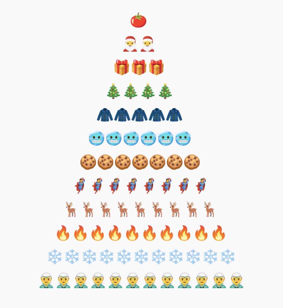 CreatureXmas's tweet photo. 1🍅 2🎅 3🎁 4🎄 5🧥 6🥶 7🍪 8🦸9🦌10🔥 11❄️ 12🧝‍♂️ https://t.co/5vs1gmn6Yi