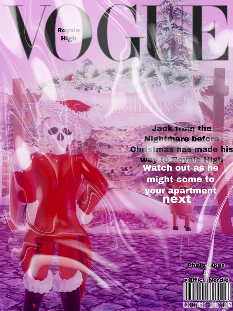 Iconicjj_'s tweet photo. Extra Extra📢📢 

Vogue Royale High

Jack from the Nightmare before Christmas made his way into Royale High

Watch out https://t.co/m1bpODvZIp