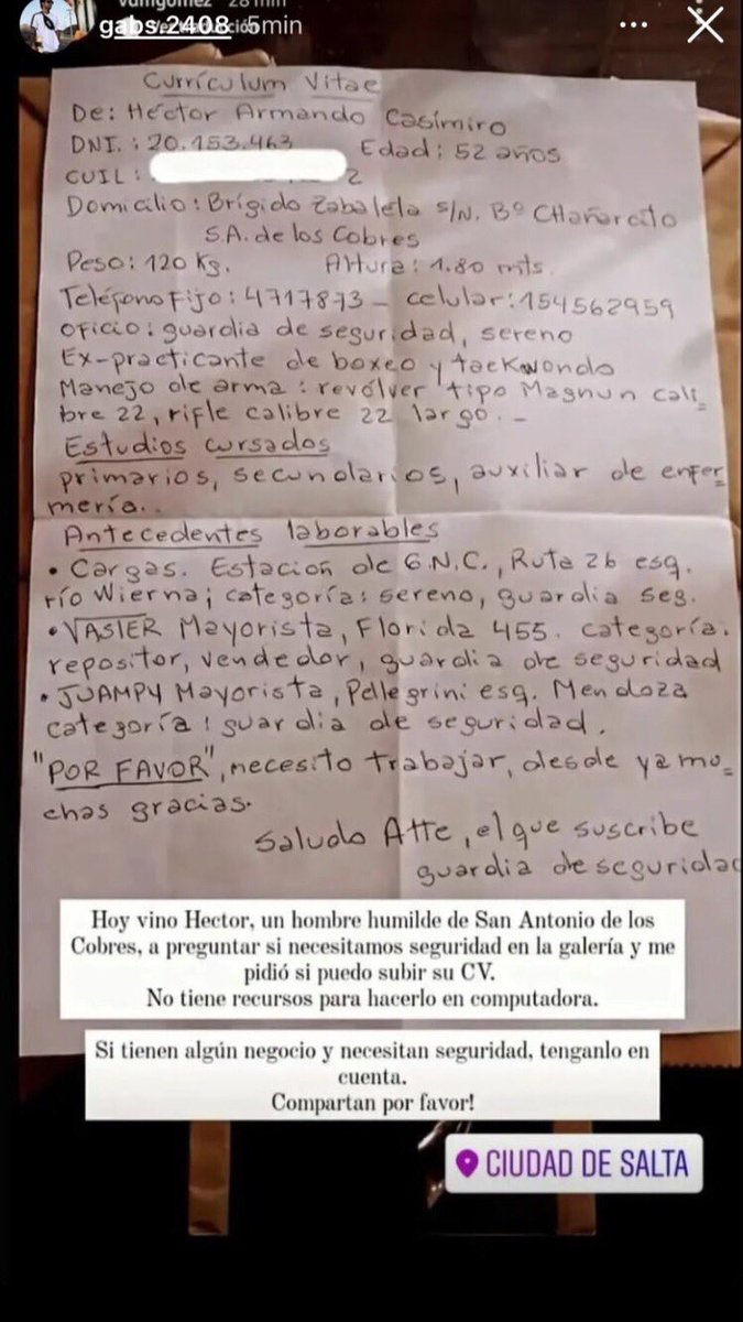 dieegotorres's tweet photo. #Salta Un RT por favor 🙏🏽, tratemos de darle una mano a Hector al menos difundiendo.. https://t.co/sa6GyA2D9k