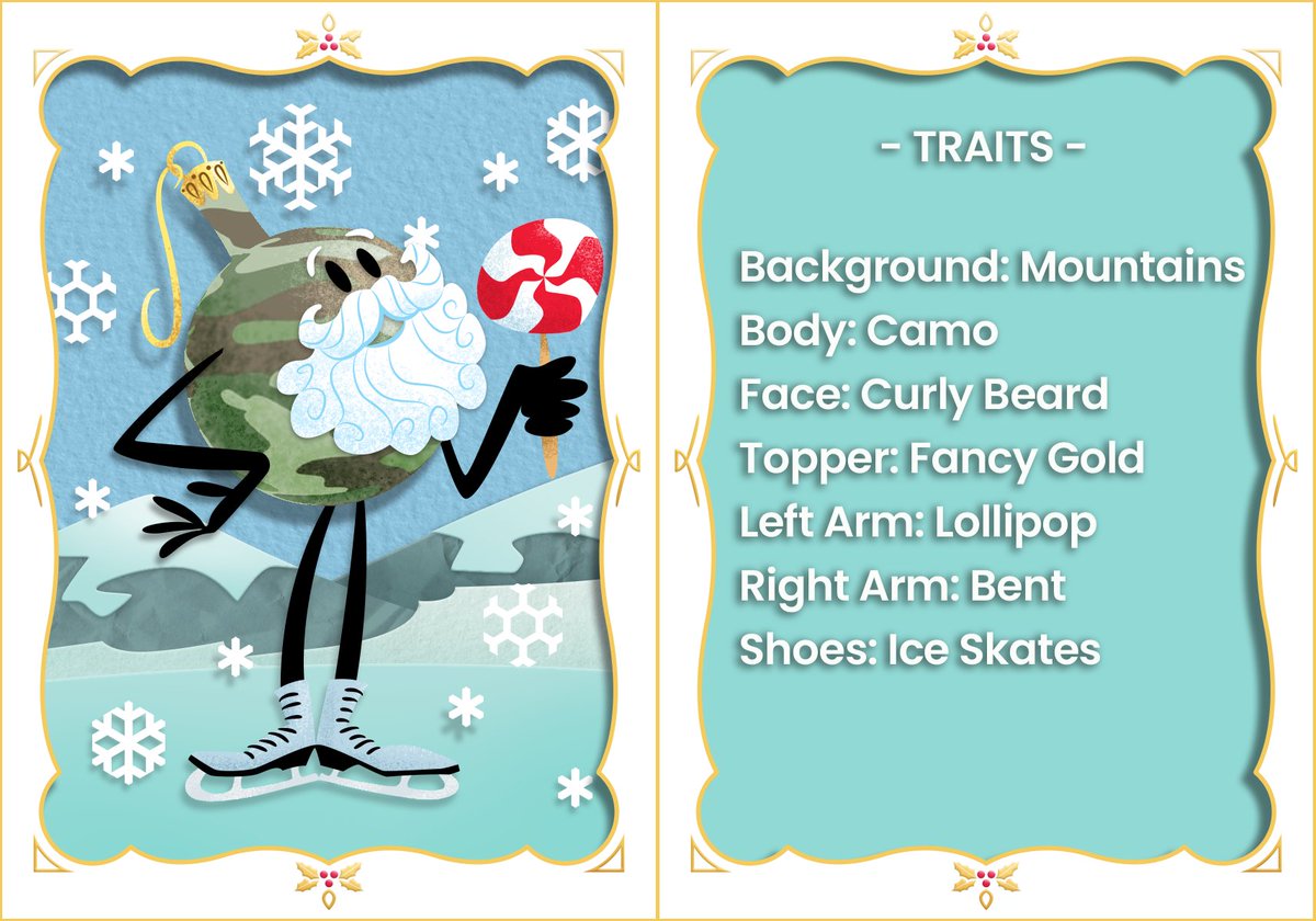 theholidayverse's tweet photo. Happy Monday everyone! It's finally time to introduce the first of many previews to come this holiday season! 

#OrnaMints #TheHolidayVerse #Solana #SolonaNFT https://t.co/MebTDfXckQ
