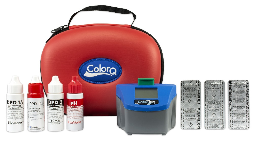 Inventory has arrived!!!  Most models of the NEW ColorQ 2X Pool and Spa Photometer Kit are in stock and ready to ship. Second Generation, Bluetooth and Waterproof.  For details go to:  askalanaquestion.com/electronic_tes…